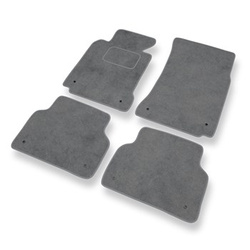 Tapetes de veludo para carros BMW Série 5 M5 III E39 Limousine, Touring (1998-2003) - Tapetes para carros cinza