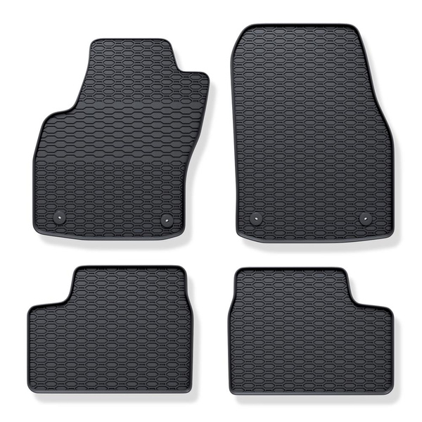 Tapetes de borracha para automóveis Opel Astra H Caravan, Hatchback, Convertível, Sedan (2004-2013) - preto - 4 pcs.