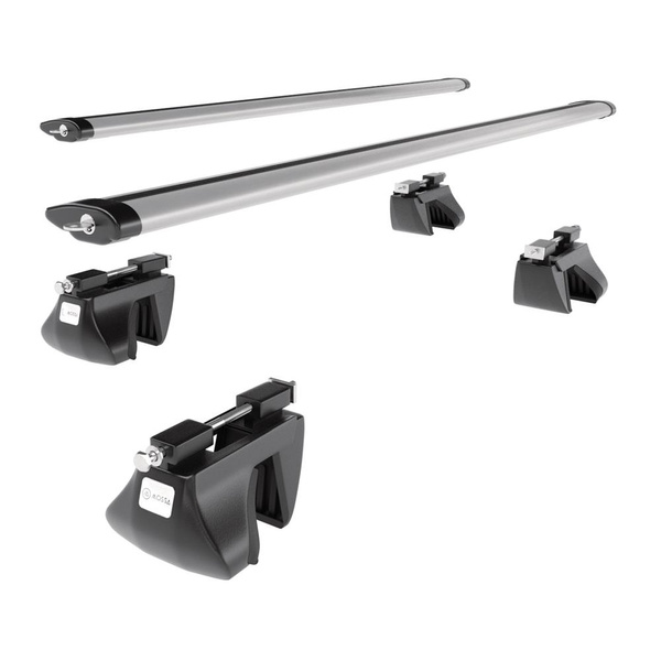 Suporte de tejadilho compatível com Mercedes-Benz Classe E S212 Combo (2009-2016) - bagageiro prata - mala de teto - rack de barras - barras - Alumínio