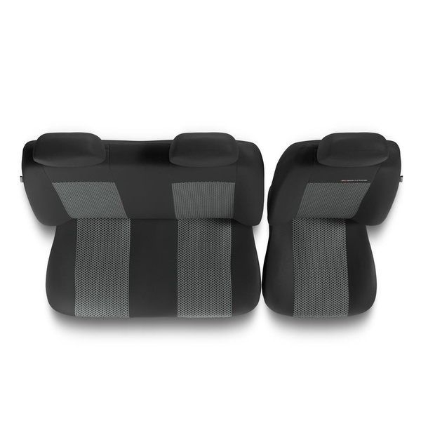 Capas de carro universais para Citroen Berlingo I, II, III (1996-....) - Tipo 2 (cinza)