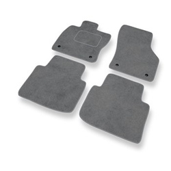 Tapetes de veludo para carros Volkswagen Passat B8 Sedan, Variant (2014-2023) - Tapetes para carros cinza