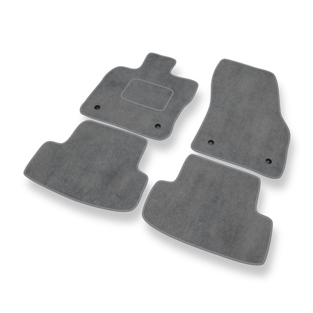 Tapetes de veludo para carros Audi Q2 (2016-....) - Tapetes para carros cinza