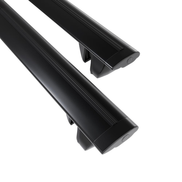 Suporte de tejadilho compatível com Kia Soul Hatchback (2008-2013) - bagageiro preto - mala de teto - rack de barras - barras - Alumínio