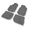 Tapetes de veludo para carros Audi A6 I C4 (1994-1997) - Tapetes para carros cinza