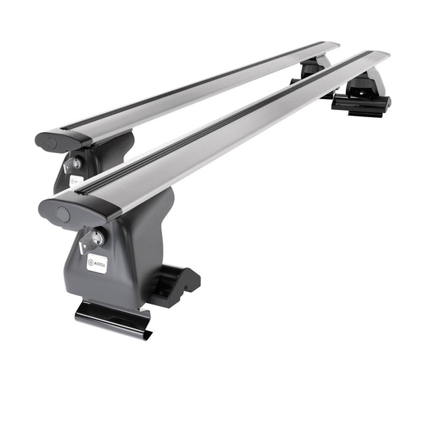 Suporte de tejadilho compatível com Chrysler PT Cruiser Minivan (2001-2010) - bagageiro prata - mala de teto - rack de barras - sem elementos de montagem - Alumínio