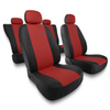 Capas de carro universais para Dacia Sandero I, II (2008-2019) - vermelho