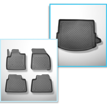 Conjunto de tapetes de bagageira e tapetes de carro feitos sob medida para Land 