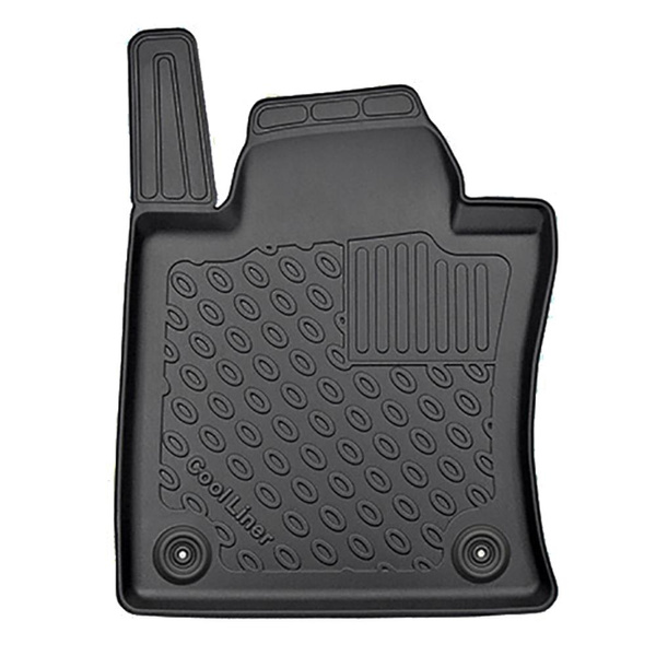 Conjunto de tapetes de bagageira e tapetes de carro feitos sob medida para SsangYong Korando IV C300 Crossover (09.2019-....) - parte superior do porta-malas; modelos com base móvel de porta-malas; compartimento esquerdo e/ou direito pode ser removido; nã