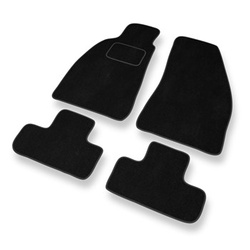 Tapetes de veludo para carros Alfa Romeo GTV Coupé (1995-2006) - Tapetes para carros preta