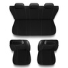 Capas de carro universais para Seat Leon I, II, III (1999-2019) - preto