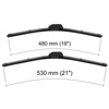 Escovas limpa-vidros para pára-brisas para Alfa Romeo 146 Hatchback (04.1997-12.2000) - planas