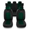 Capas de carro universais para Ford Escort MK5, MK6, MK7 (1990-2000) - verde