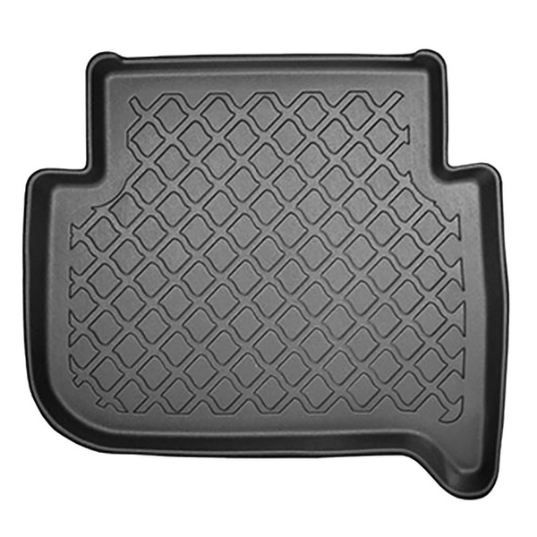 Conjunto de tapetes de bagageira e tapetes de carro feitos sob medida para Volkswagen Touran I 1T Minivan (09.2010-08.2015) - 7 lugares; terceira fileira inclinada