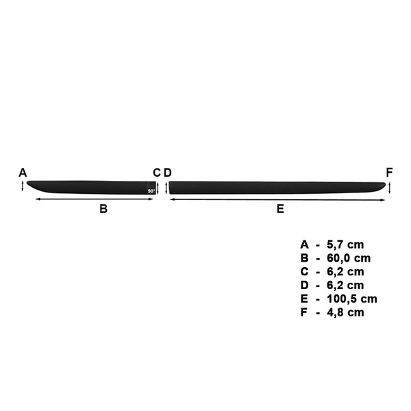 Fitas laterais compatíveis com Opel Corsa D Hatchback (5 portas) - (2006-2014)