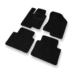 Tapetes de veludo para carros Hyundai Sonata IV Sedan (2005-2009) - Tapetes para carros preta