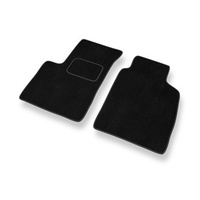 Tapetes de veludo para carros Fiat Panda II (2003-2012) - Tapetes para carros preta