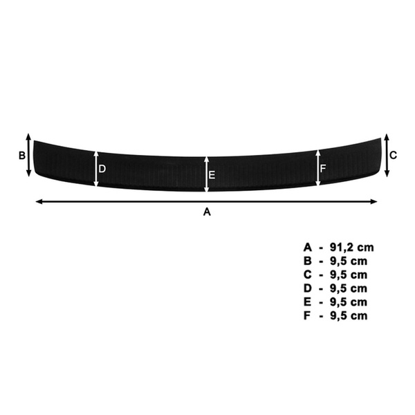 Proteção para o para-choque traseiro compatível com Skoda Octavia III Liftback (2013-2020)