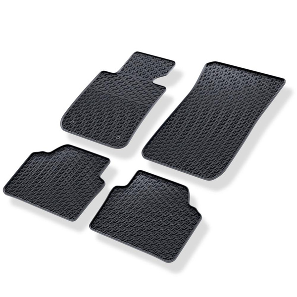 Tapetes de borracha para automóveis BMW Série 3 E90, E91 Limusine, Touring (2004-2013) - preto - 4 pcs.
