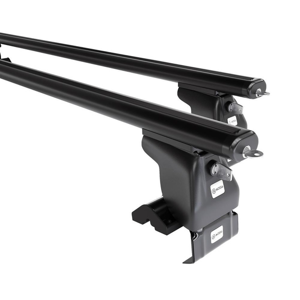 Suporte de tejadilho compatível com Audi A6 C5 Avant (1998-2004) - bagageiro preto - mala de teto - rack de barras - sem elementos de montagem - Alumínio