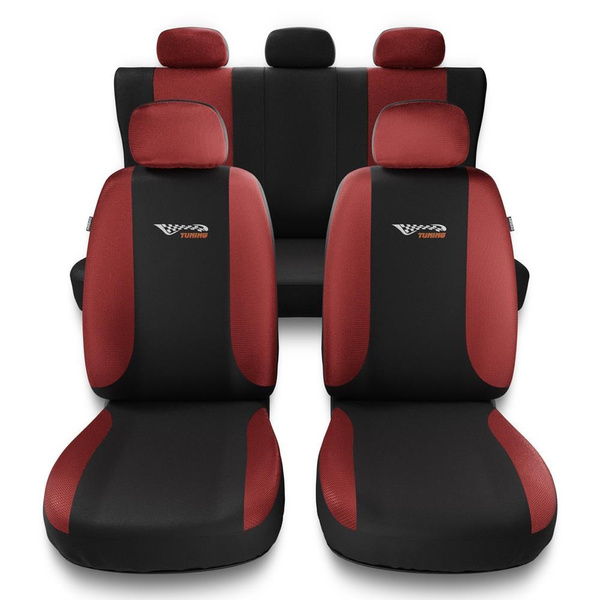 Capas de carro universais para Renault Megane I, II, III, IV (1995-2019) - vermelho