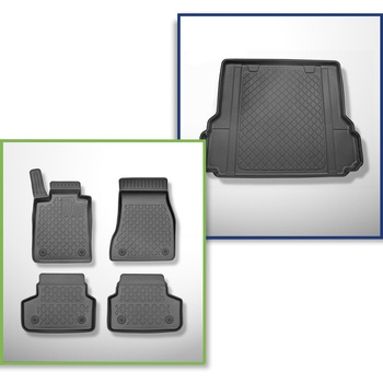 Conjunto de tapetes de bagageira e tapetes de carro feitos sob medida para BMW S