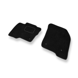 Tapetes de veludo para carros Ford S-Max II Minivan (2015-2023) - Tapetes para carros preta