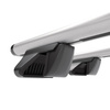Suporte de tejadilho compatível com Jeep Patriot SUV (2006-2017) - bagageiro prata - mala de teto - rack de barras - barras - Alumínio