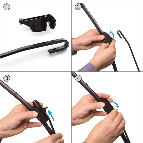 Escovas limpa-vidros para pára-brisas para Ford Transit Connect Van (05.2002-12.2013) - planas