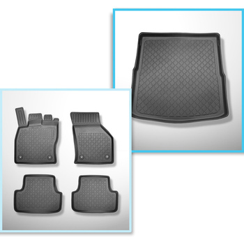 Conjunto de tapetes de bagageira e tapetes de carro feitos sob medida para Volks