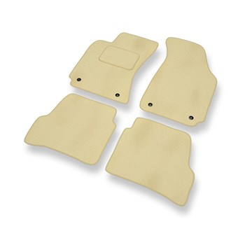 Tapetes de veludo para carros Volkswagen Passat B5 (1996-2005) - Tapetes para carros bege