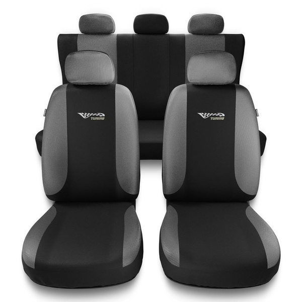 Capas de carro universais para Seat Ibiza I, II, III, IV, V (1984-2019) - prata