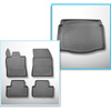 Conjunto de tapetes de bagageira e tapetes de carro feitos sob medida para DS 4 Hatchback (11.2021-....) - não para a versão Plug-in Hybrid; não para a versão elétrica