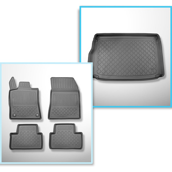 Conjunto de tapetes de bagageira e tapetes de carro feitos sob medida para Opel 