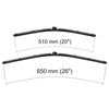 Escovas limpa-vidros para pára-brisas para Volvo C30 Hatchback (10.2006-2012) - planas