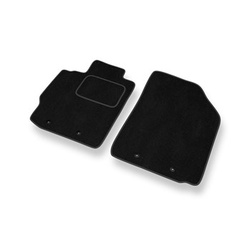 Tapetes de veludo para carros Toyota Yaris II Hatchback, Sedan (2005-2010) - Tapetes para carros preta