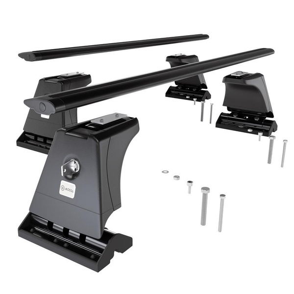 Suporte de tejadilho compatível com Subaru Tribeca B9 SUV (2006-2007) - bagageiro preto - mala de teto - rack de barras - pontos de montagem - Alumínio