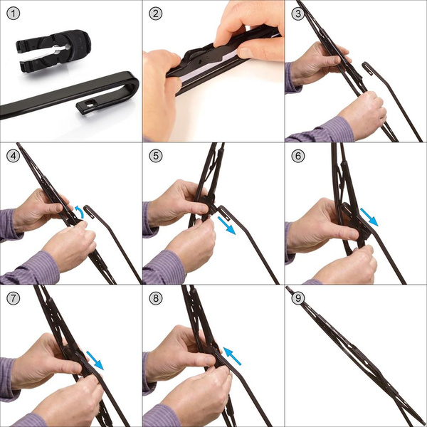 Escovas limpa-vidros para pára-brisas para Kia Sorento II SUV (2009-2015) - standard