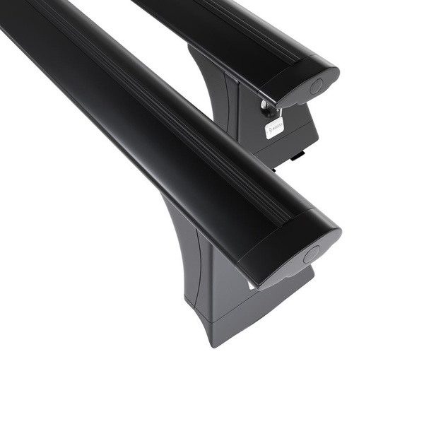 Suporte de tejadilho compatível com Toyota Avensis mk III Combo (2009-2019) - bagageiro preto - mala de teto - rack de barras - pontos de montagem - Alumínio