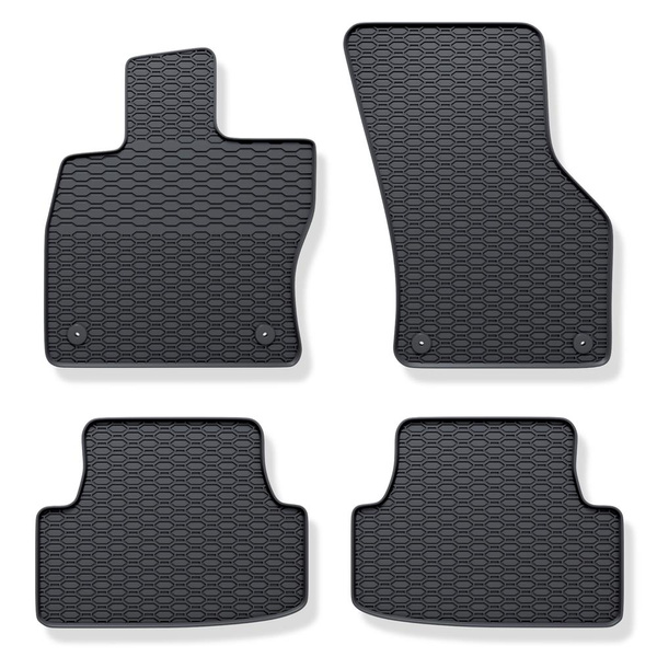 Tapetes de borracha para automóveis Seat Leon III Hatchback, Sportstourer (2013-2020) - preto - 4 pcs.
