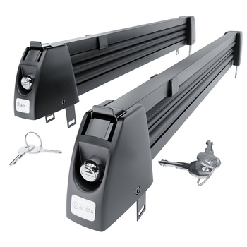 Porta-esquis de tejadilho - Ski rack M-7705 - preto - para 5 pares de esquis ou 4 pranchas de snowboard