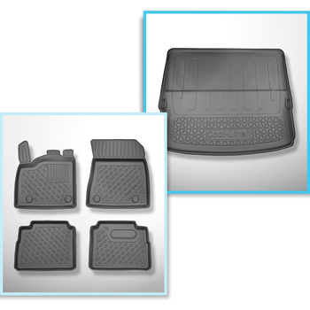 Conjunto de tapetes de bagageira e tapetes de carro feitos sob medida para Nissa