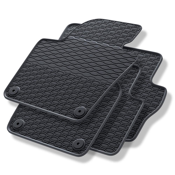 Tapetes de borracha para automóveis Volkswagen Sharan II (2010-2022) - preto