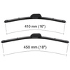Escovas limpa-vidros para pára-brisas para Suzuki Alto Hatchback (02.2002-12.2006) - planas