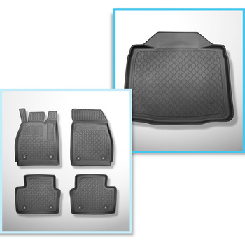 Conjunto de tapetes de bagageira e tapetes de carro feitos sob medida para Opel 