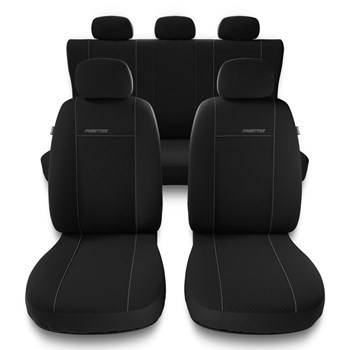 Capas de carro universais para Volkswagen Caddy I, II, III, IV (1983-2019) - preto
