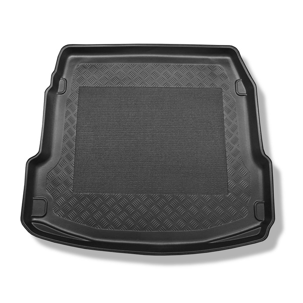 Tapete para a bagageira projetado para Audi A8 D4 Limousine (10.2013-10.2017) - versão standard e longa; com roda sobressalente = porta-malas plano; também para a versão Quattro