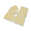 Tapetes de veludo para carros Lexus LS III XF30 (2000-2006) - Tapetes para carros bege