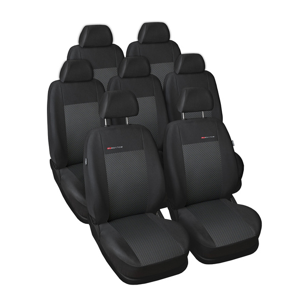 Conjunto de capas para bancos de carro Seat Alhambra Van (1996-2010) 7 assentos - E3