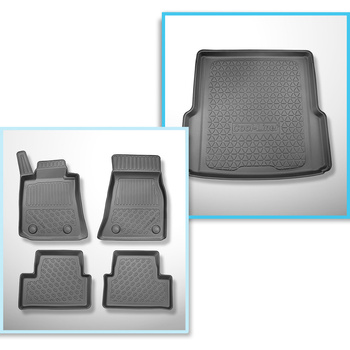 Conjunto de tapetes de bagageira e tapetes de carro feitos sob medida para BMW i