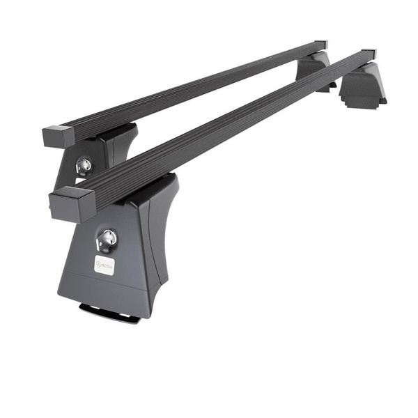 Suporte de tejadilho compatível com Toyota Avensis mk III Combo (2009-2019) - bagageiro preto - mala de teto - rack de barras - pontos de montagem - Aço